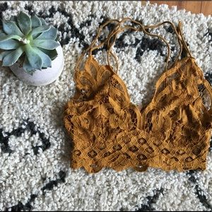 NWOT Free People Adella Bralette in Burnt Orange